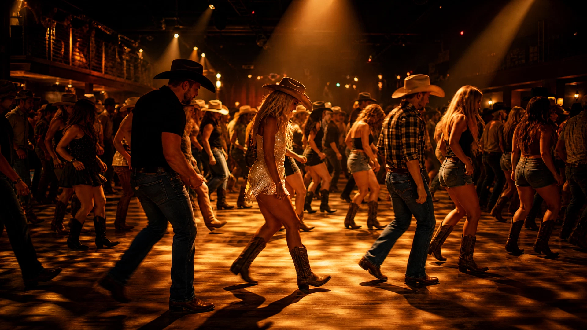 The dance floor mid-song on a Wednesday night
